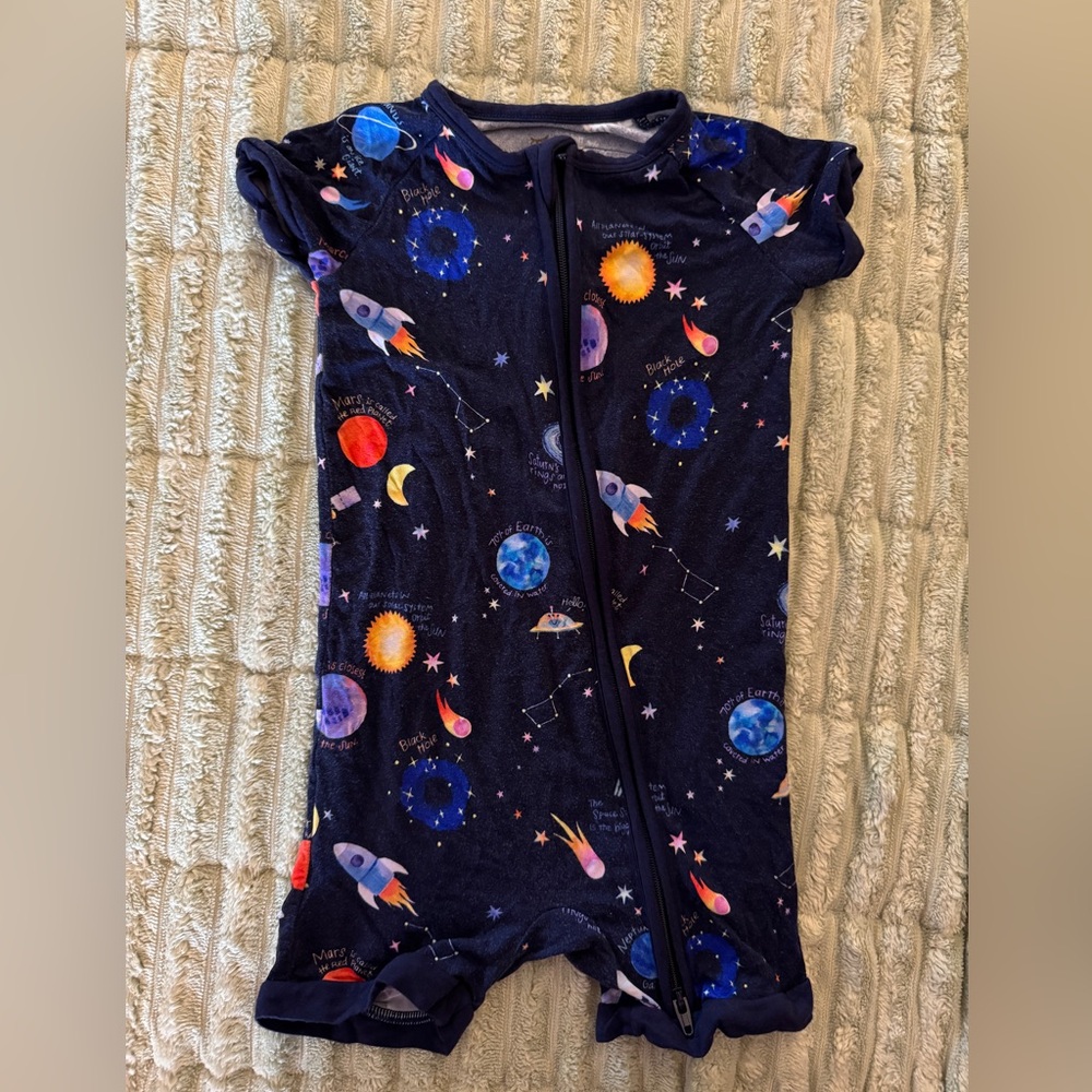 Space-Themed Little Sleepies Shortie